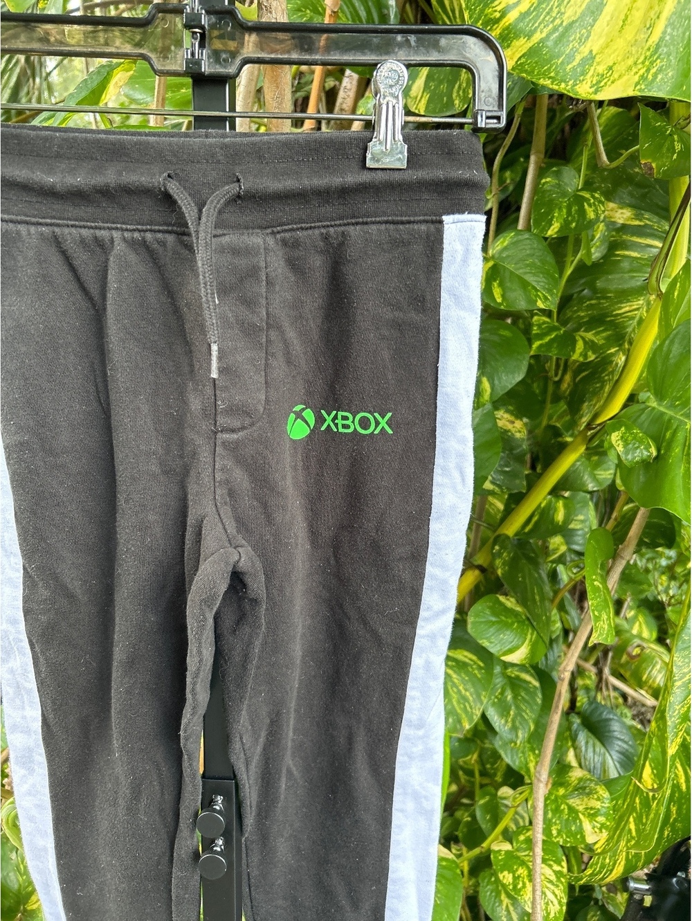 Xbox Kids' Black Jogger Sweatpants with Green and White Accents